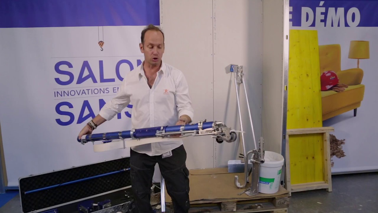 Machine à joints de plaques de plâtre type Bazooka IDKO - Démonstration
