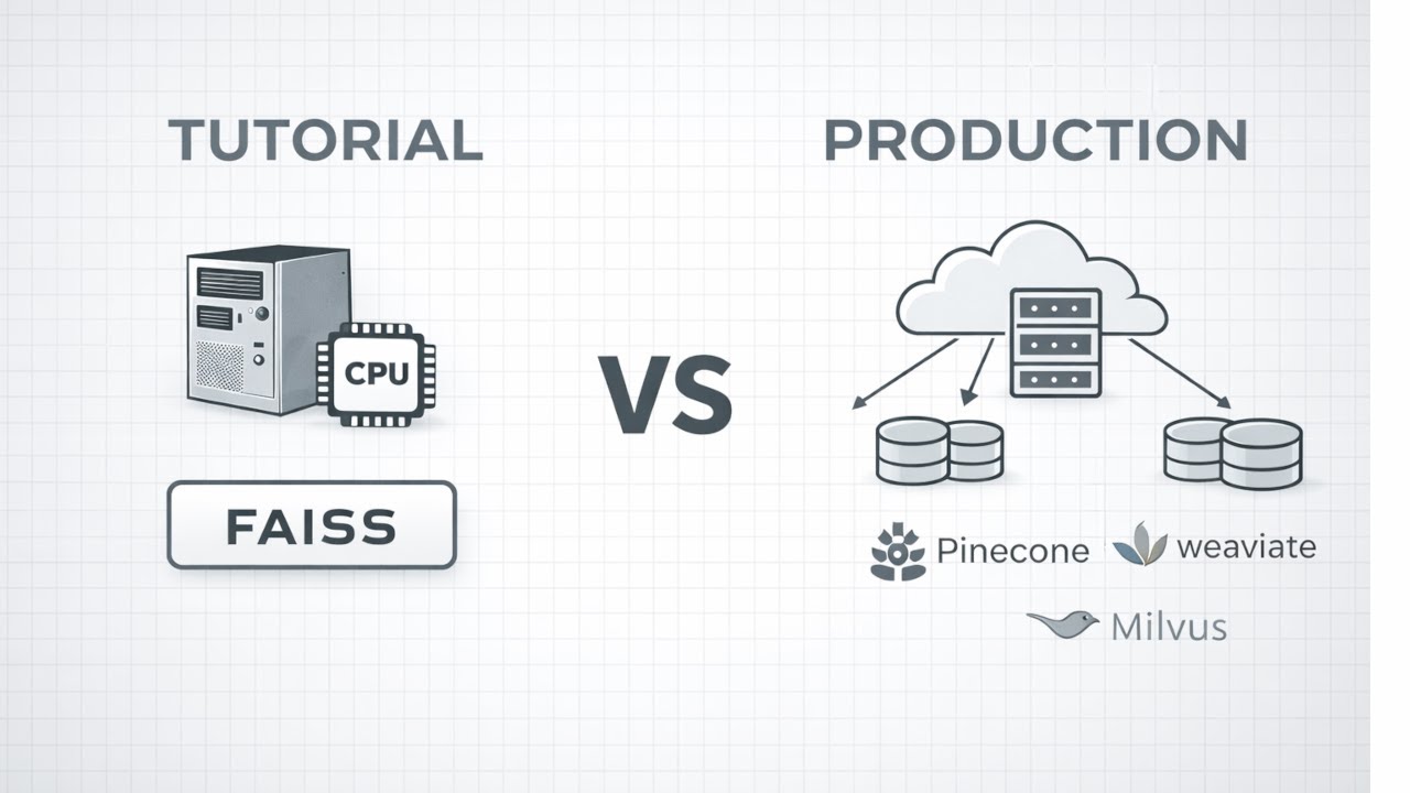06 FAISS vs Production Vector Databases: Embeddings, Semantic Search, and Cloud AI Architecture