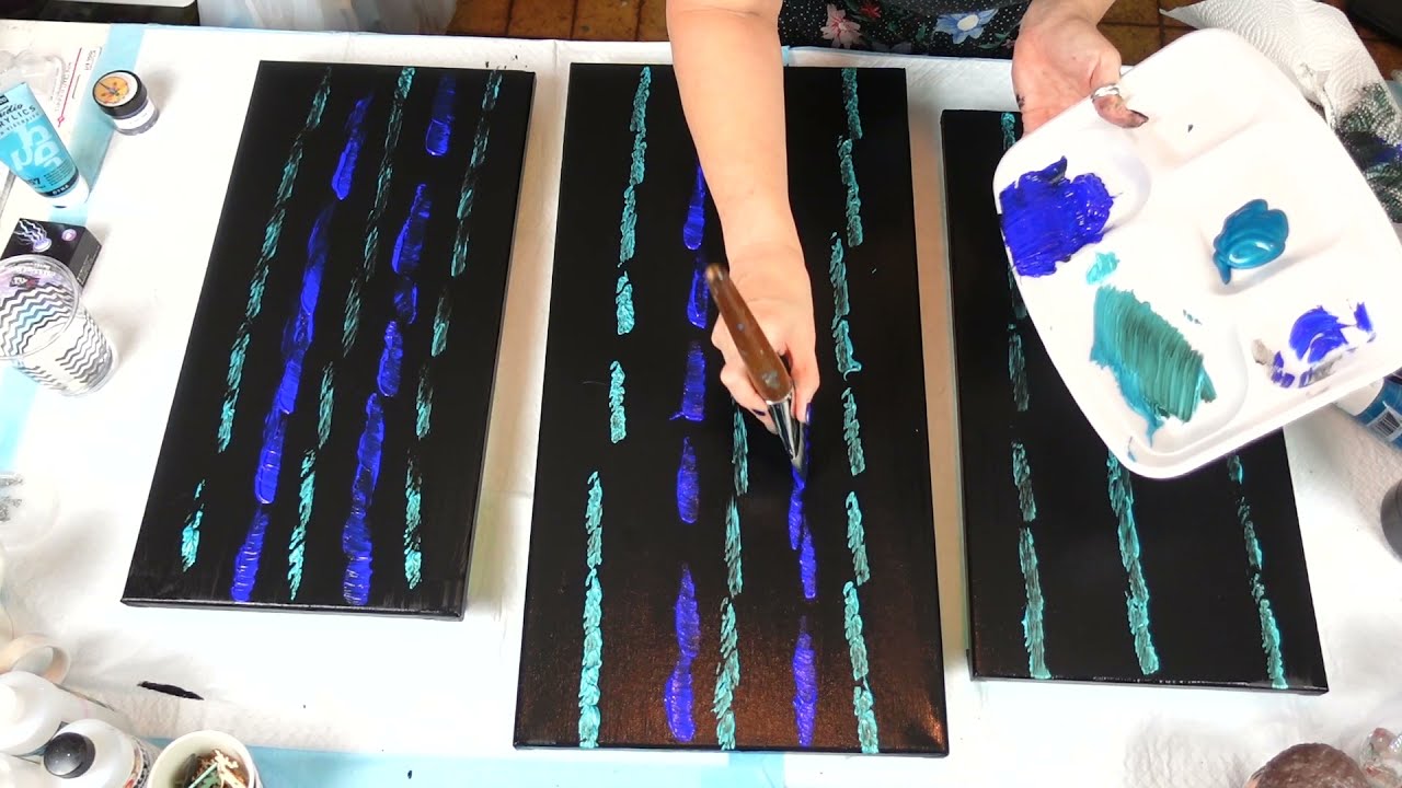 Simple and gorgeous Bling Bling with a black base and black crushed glass and glitter Video #301