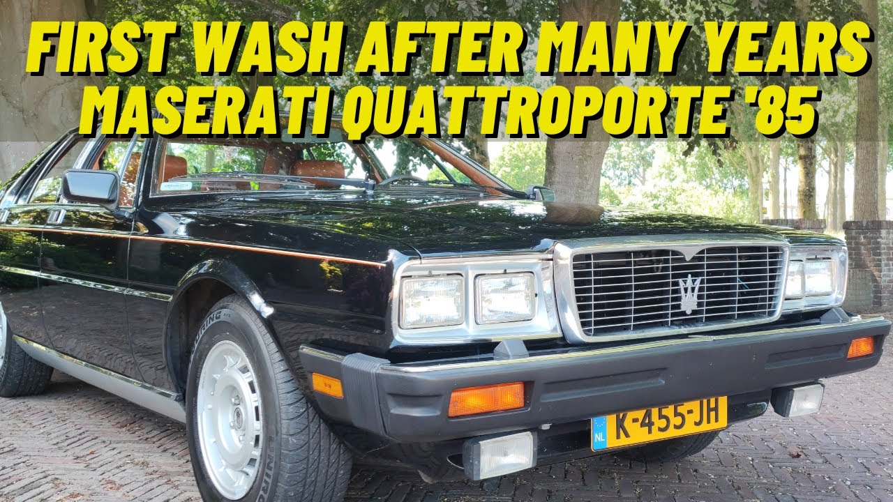 First Wash Maserati Quattroporte V8 1985 Satisfying Car Detailing Carwash
