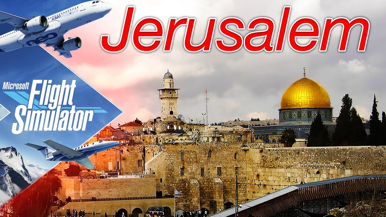 🔴4K Jerusalem Temple Mount Flight | Microsoft Flight Simulator 2020 [RTX 3090]