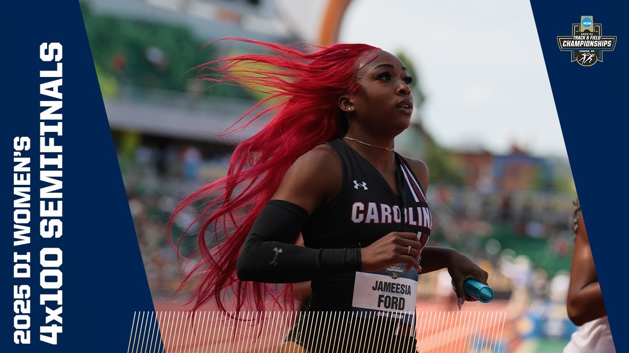 Every 4x100m relay semifinal from 2025 NCAA outdoor track and field championships