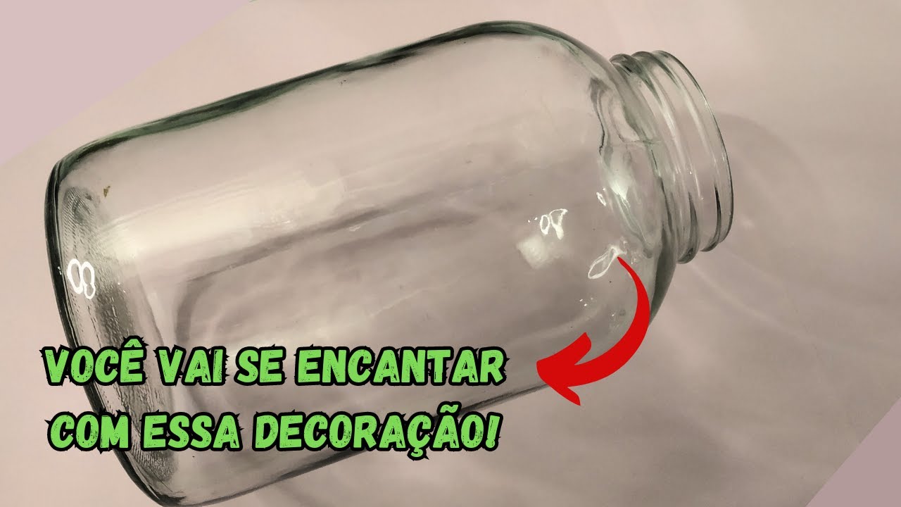 DECORAÇÃO COM POTE DE VIDRO/ DECOUPAGE INVERTIDA/ FAÇA VOCÊ MESMA