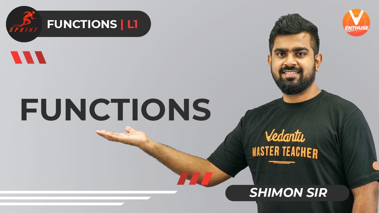 Functions L-1 | JEE Maths 2021 | Class 12 Maths | Sprint Series | Shimon Sir | V JEE Enthuse