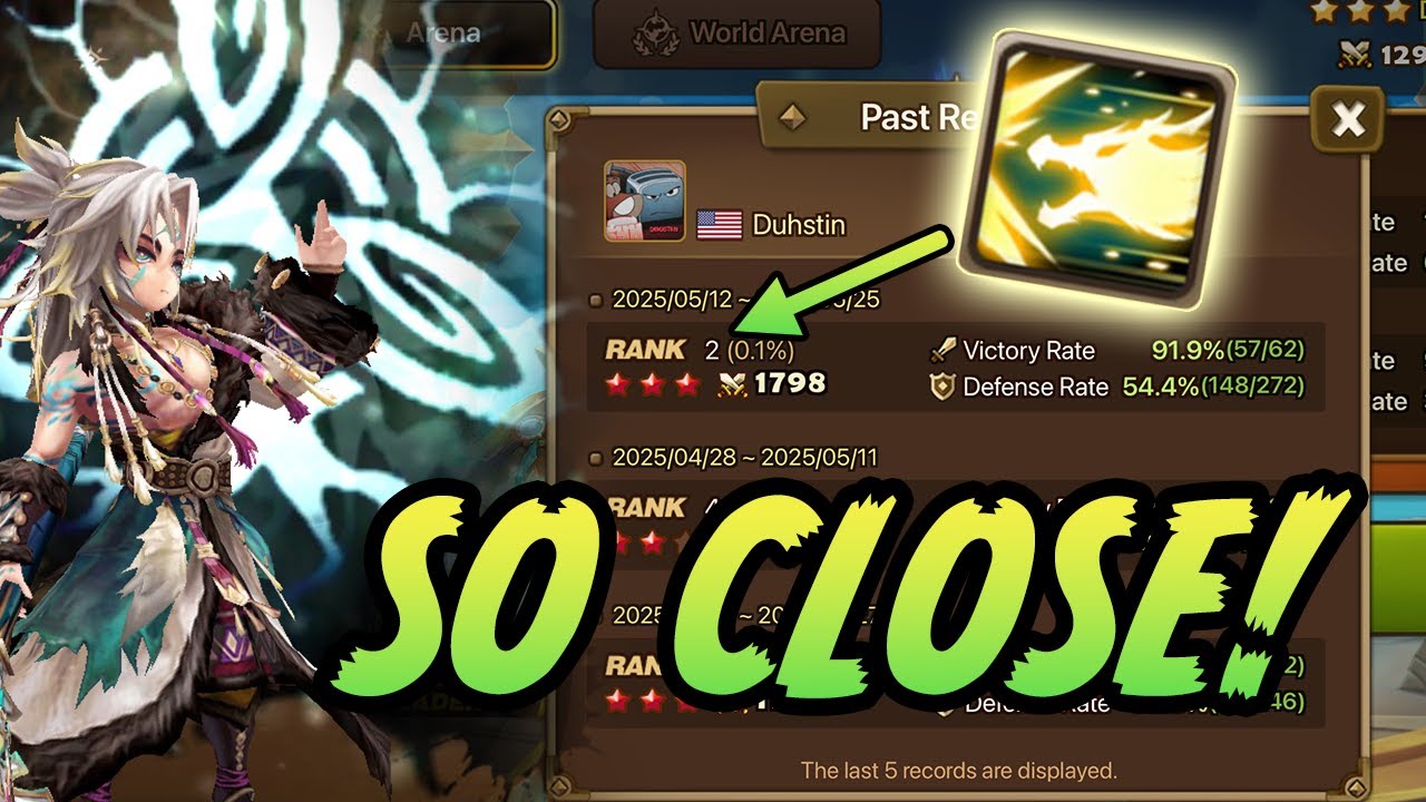 Rank 2 Arena Rush!  Summoners War