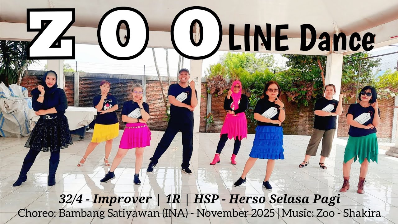 Zoo Line Dance | Improver | @bambangsatiyawan9498 (INA) - Nov 2025