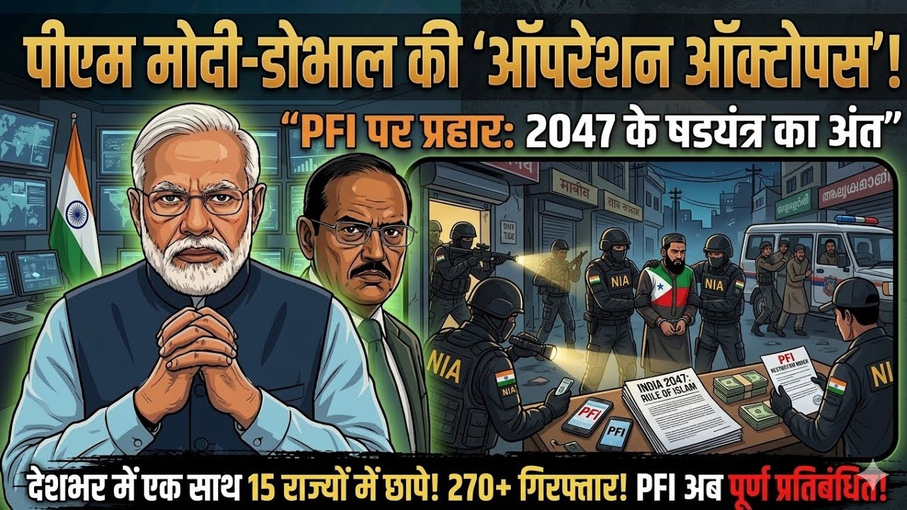 Ajit Doval ne sirf 90 Din mein PFI ko Khatam kar diya | Operation Octopus Full Story | 2D Animation 