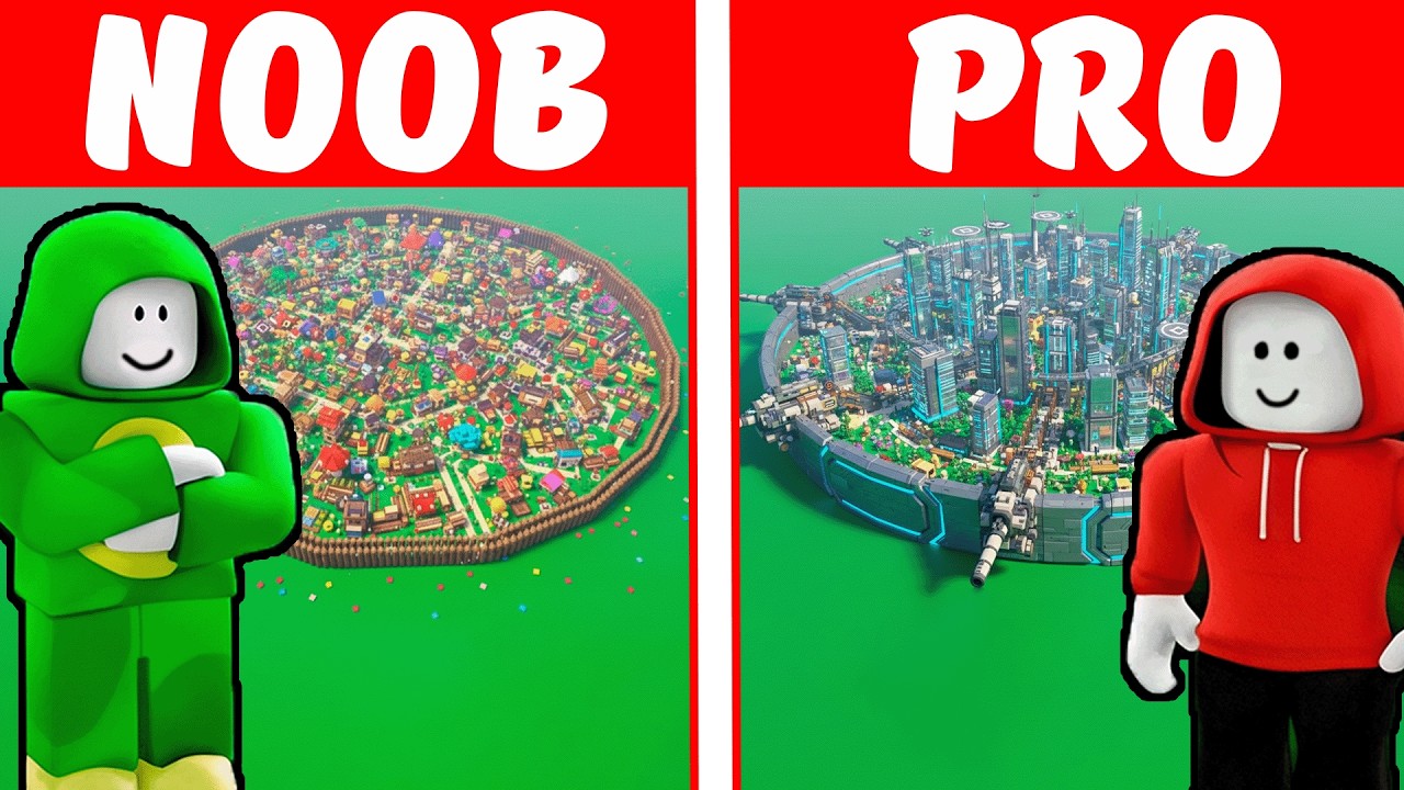 Mikey NOOD base VS JJ PRO base - 9999 NIGHT in The Roblox Forest! - Maizen