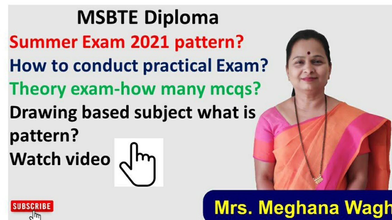 MSBTE Summer 2021 final Exam.pattern and schedule.circular dated 1st June 2021