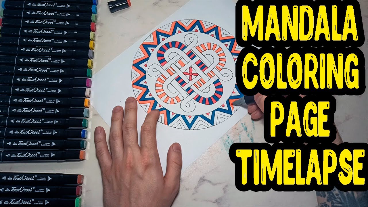 Mandala Coloring Page | Timelapse | Satisfying and Relaxing