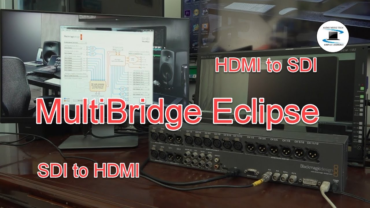 Как использовать Blackmagic Multibridge Eclipse в качестве видеоконвертера: SDI в HDMI и HDMI в SDI.