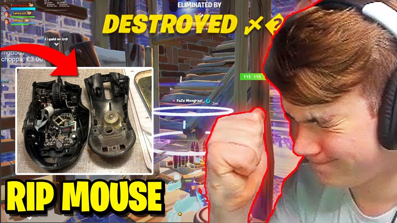 Mongraal Breaks Mouse After He Got Killed by PRO PLAYER!
