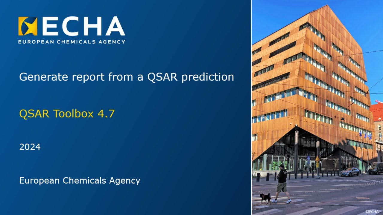 26: QSAR Toolbox: Generate a report from a QSAR prediction