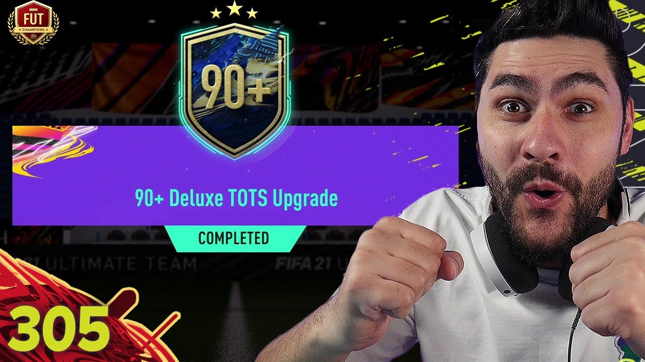 OPENING MY 90+ DELUXE TOTS UPGRADE PACK FROM THE MAJOR LEAGUES ON THE RTG!! FIFA 21 FUTCHAMPIONS