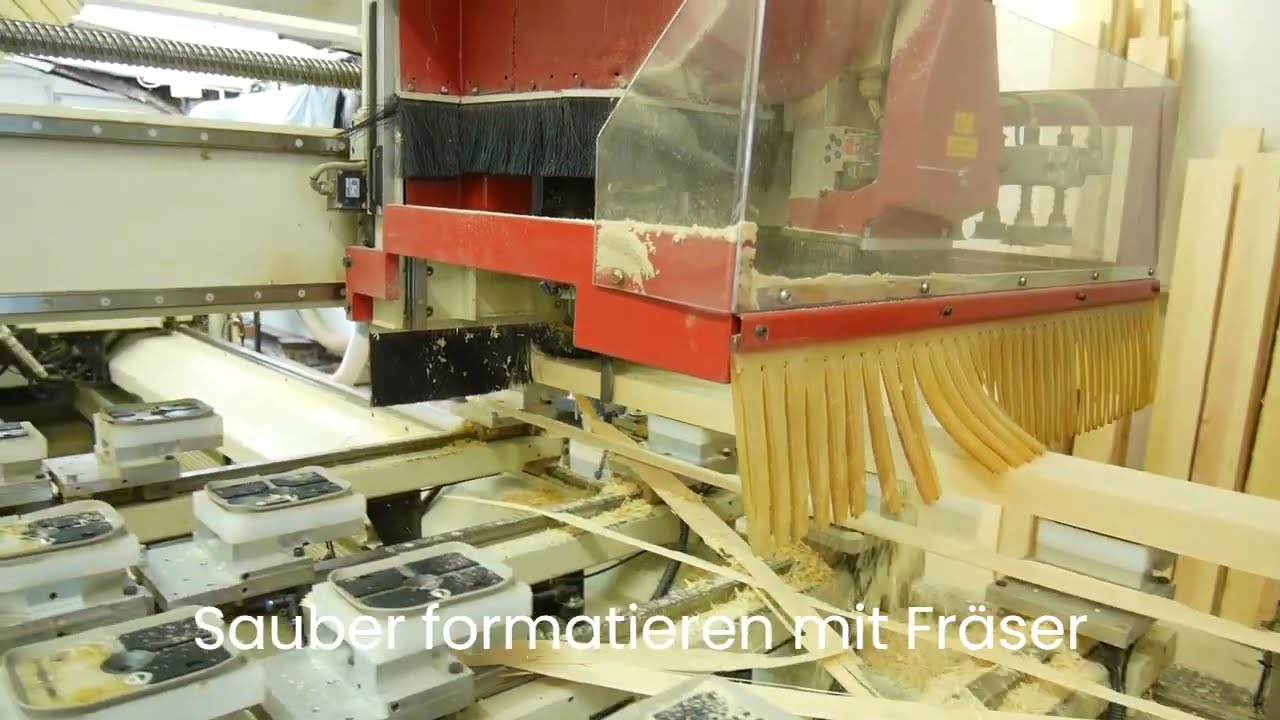Massivholz Bearbeitung vom Zuschnitt bis zur CNC am Beispiel Rankgitter