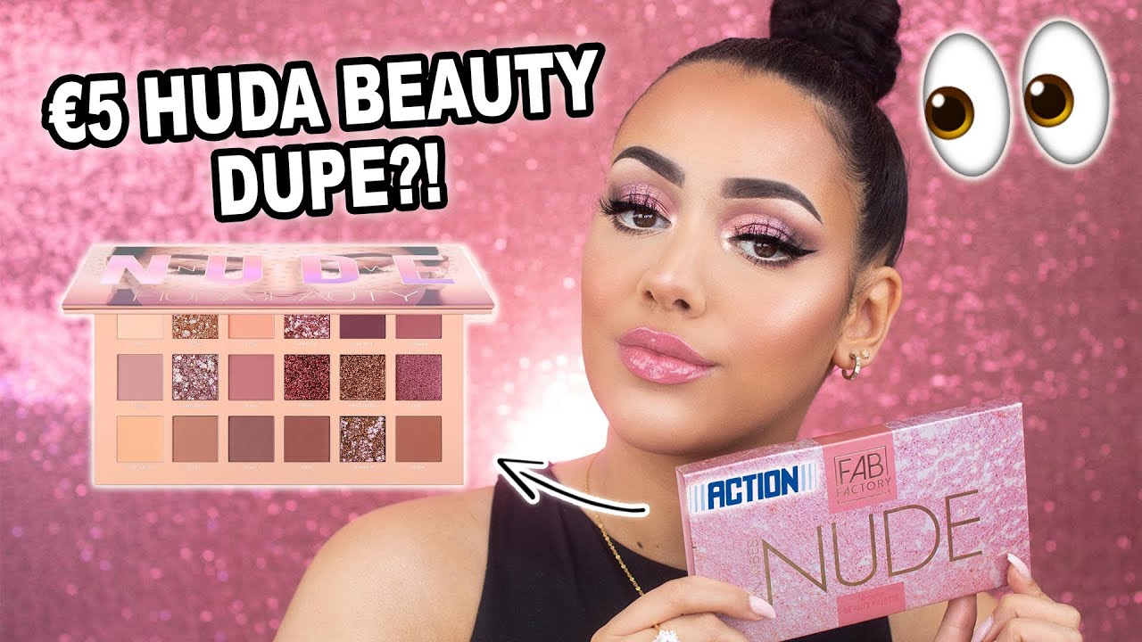 €5 ACTION OOGSCHADUW HUDA BEAUTY DUPE TESTEN !!
