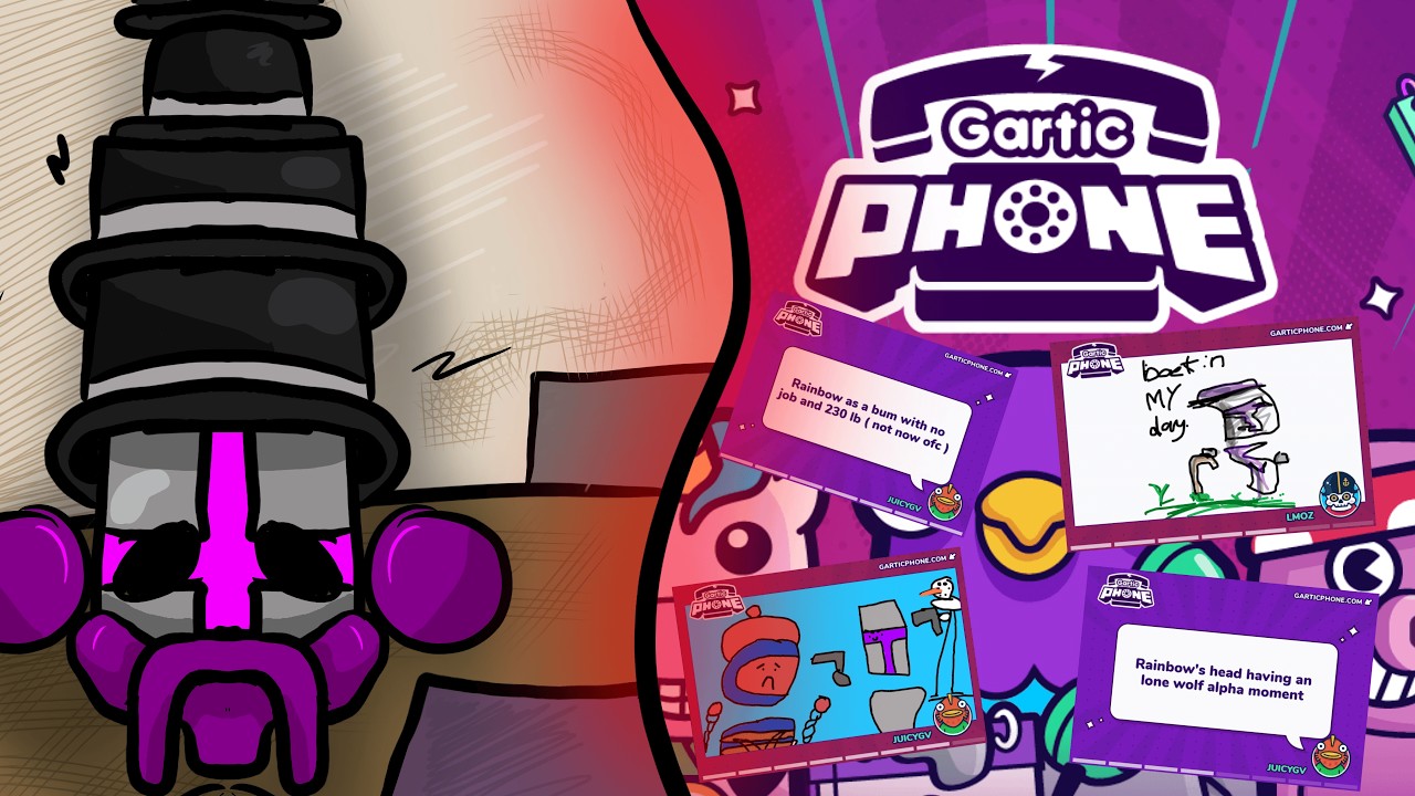 Играю в Gartic на телефоне с захватами!