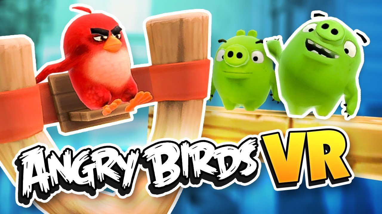 ANGRY BIRDS ATTACK PIGS IN VR! - Angry Birds VR Isle of Pigs