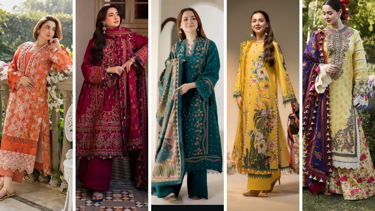 Hania amir Pakistani dress designs | Pakistani dress design 2025 eid special | new eid dress 2025