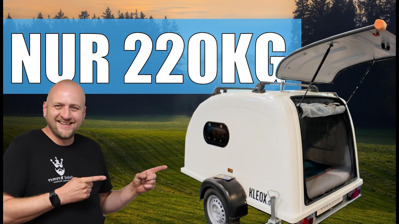 Kleiner leichter KLEOX Mini #Wohnwagen – Der perfekte Camping Anhänger für jedes Abenteuer! 🚐🔥