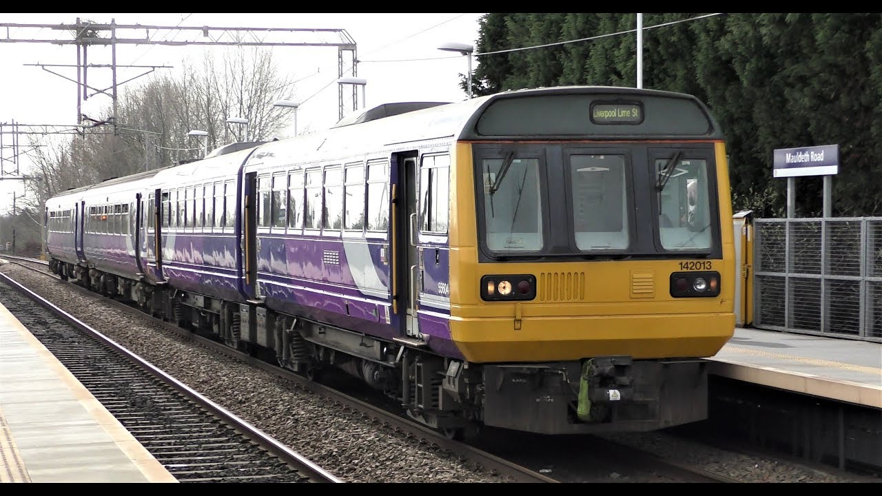 Mauldeth Road Station passing trains