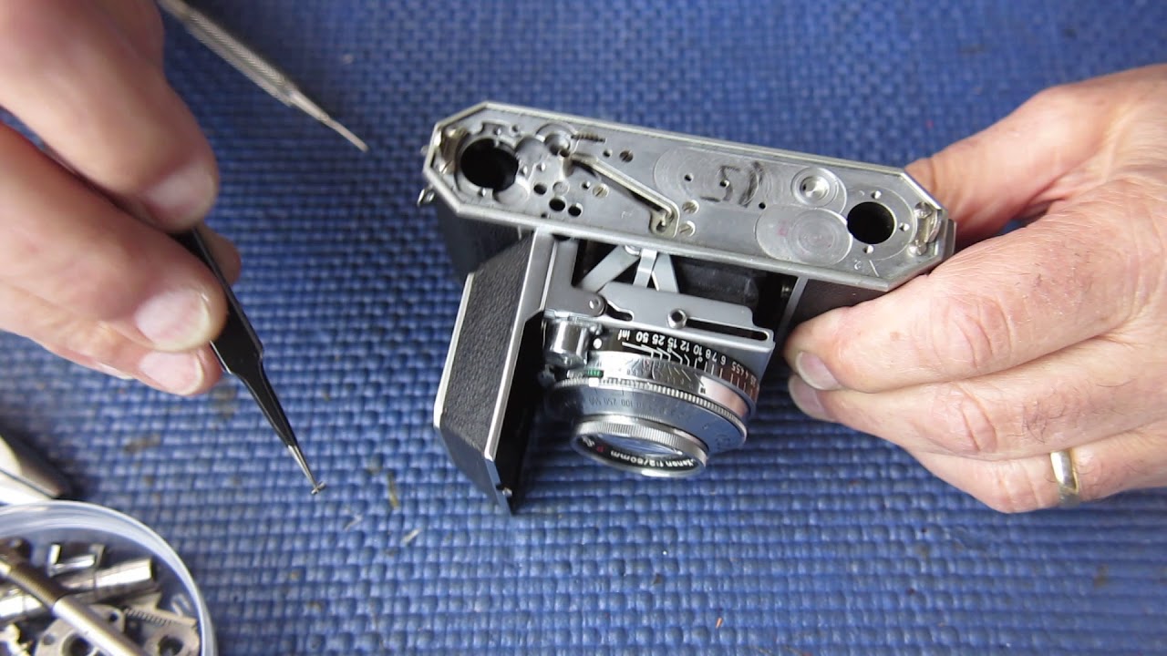 Kodak Retina IIa camera strip-down and service part 02