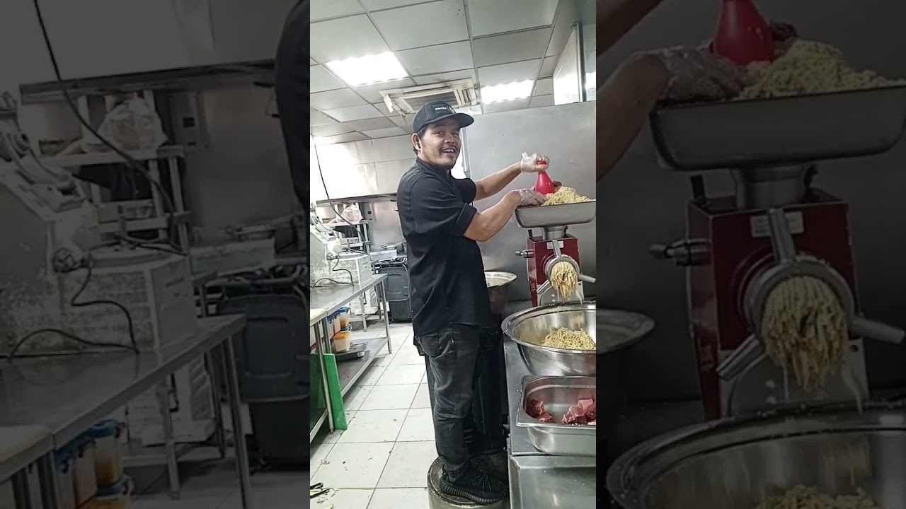 chef basheer Indonesia making kibabah Arabi dish #food #viral #arabian #cooking #shorts