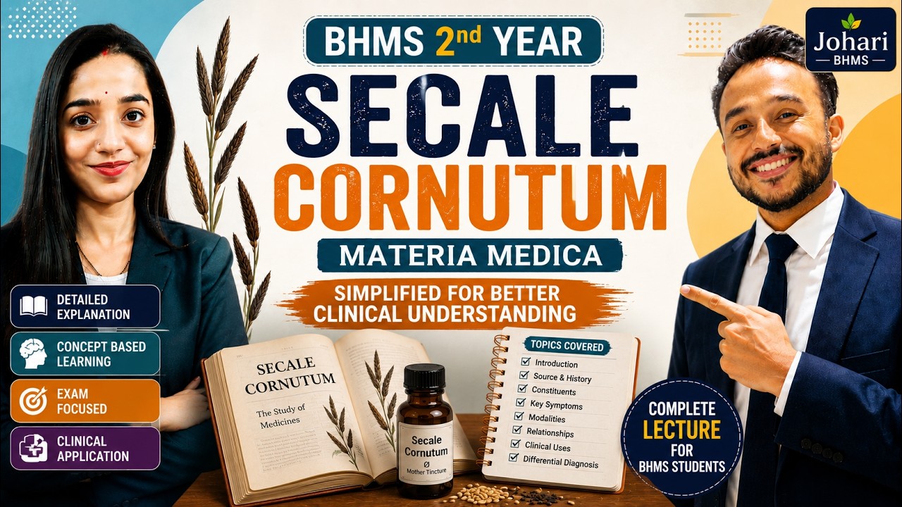 Secale cor | secale cor homeopathic medicine | BHMS 2nd year | johari bhms