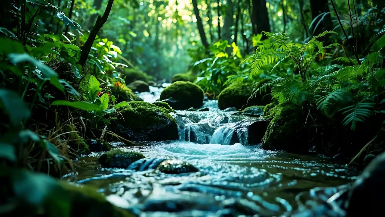 10 Hours of Forest Brook Murmur 🌳 Natural White Noise for Deep Sleep & Meditation