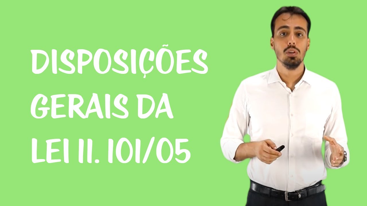 Fal&ecirc;ncia - Disposi&ccedil;&otilde;es gerais da Lei 11. 101/05