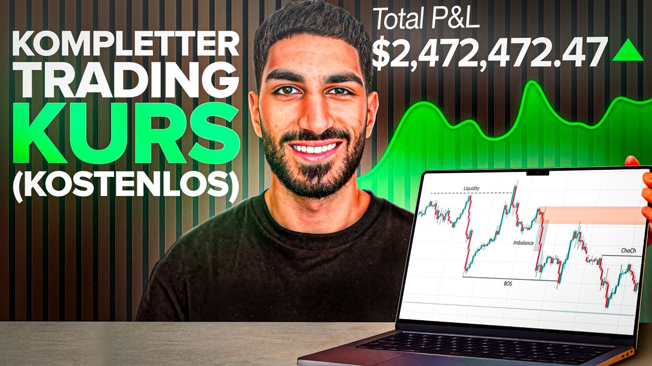 Trading lernen f&uuml;r Anf&auml;nger in 2025 (Kompletter Kurs)
