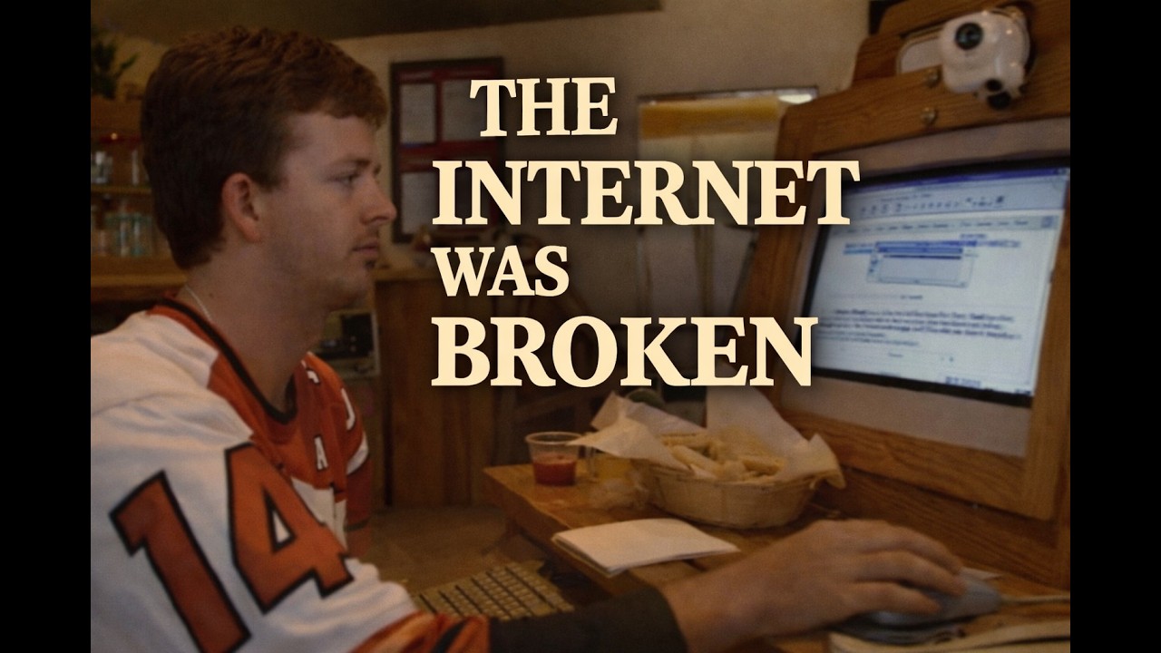 At a Cyber Cafe in the 90s - Discussing the Clinton Slowdown of the Net