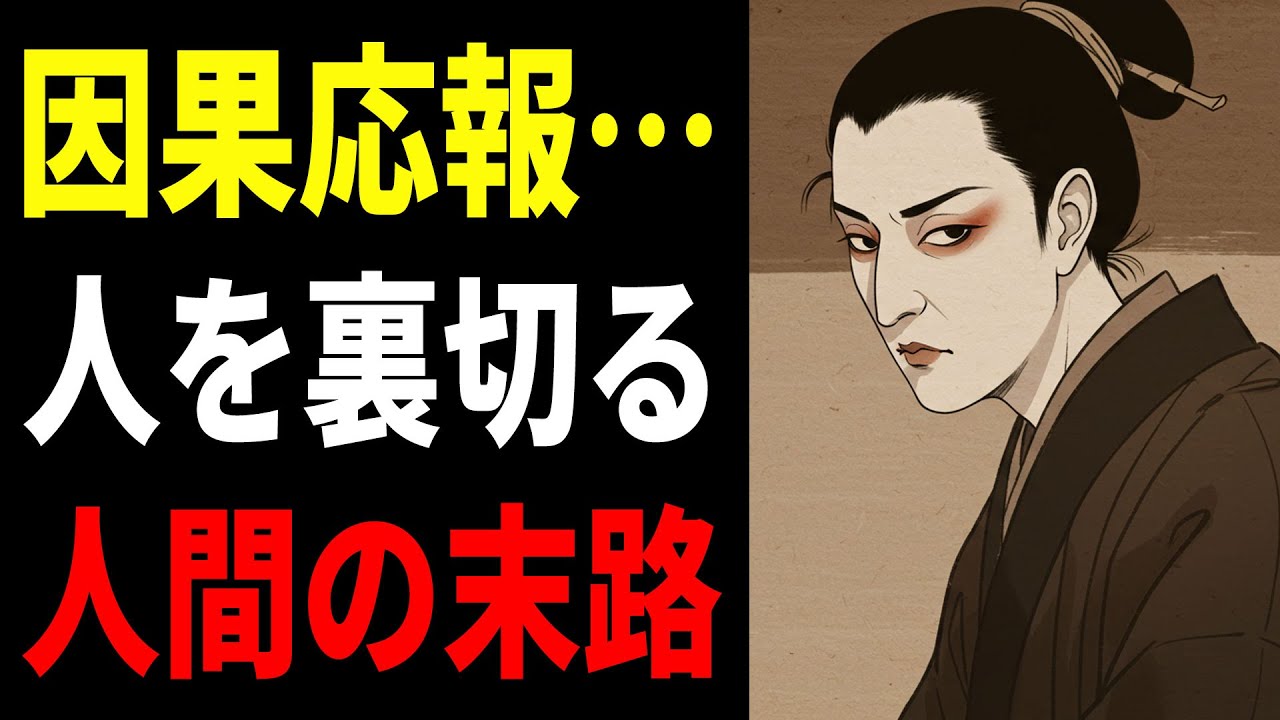 因果応報…人を裏切る人間の末路