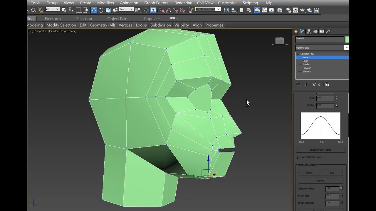 Head 3D Modeling From Box EP1