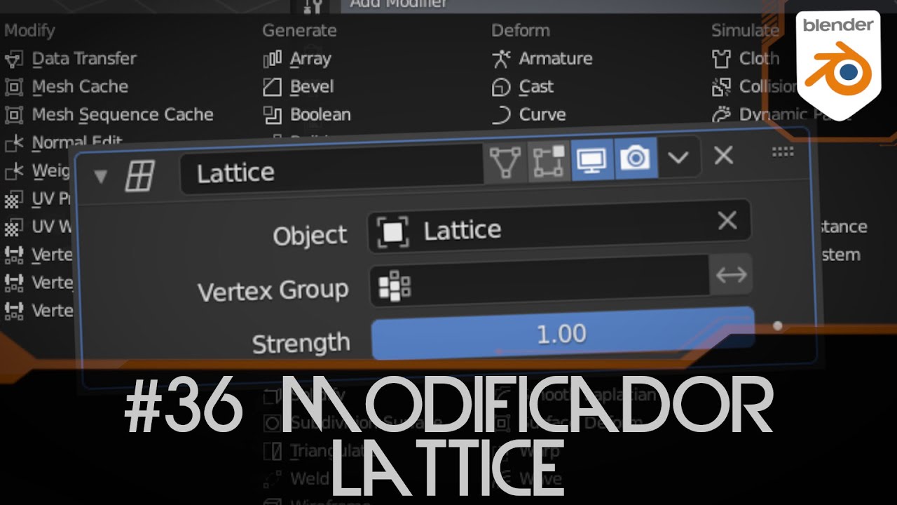 #36 Lattice Modifier en Blender 2.9 - Modificadores Blender