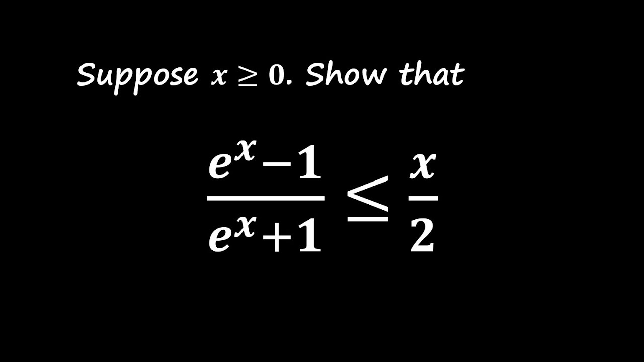 Solving Exponential Inequalities with Calculus and Cauchy-Schwarz Inequality