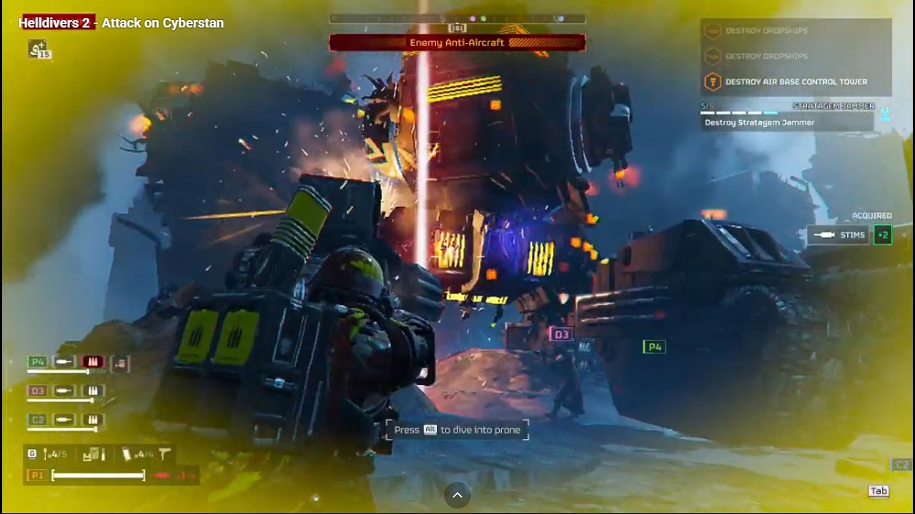 HELLDIVERS 2 - Attack on Cyberstan (low-end setting)