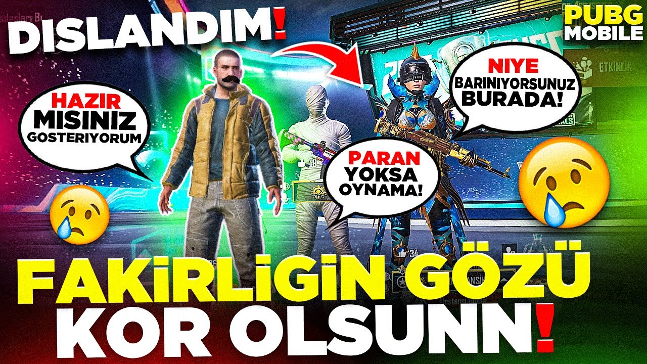 FAKİRLİĞİN GÖZÜ KÖR OLSUN 🥺 (DIŞLANDIM) | PUBG MOBILE