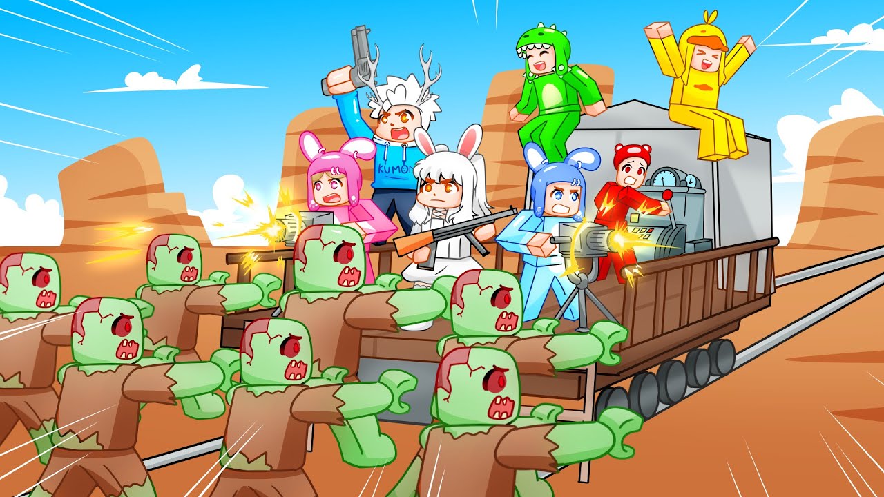 AKU & @AKUDAP HARUS BERTAHAN HIDUP DIATAS KERETA! BANYAK ZOMBIE YANG MENGEJAR KITA!