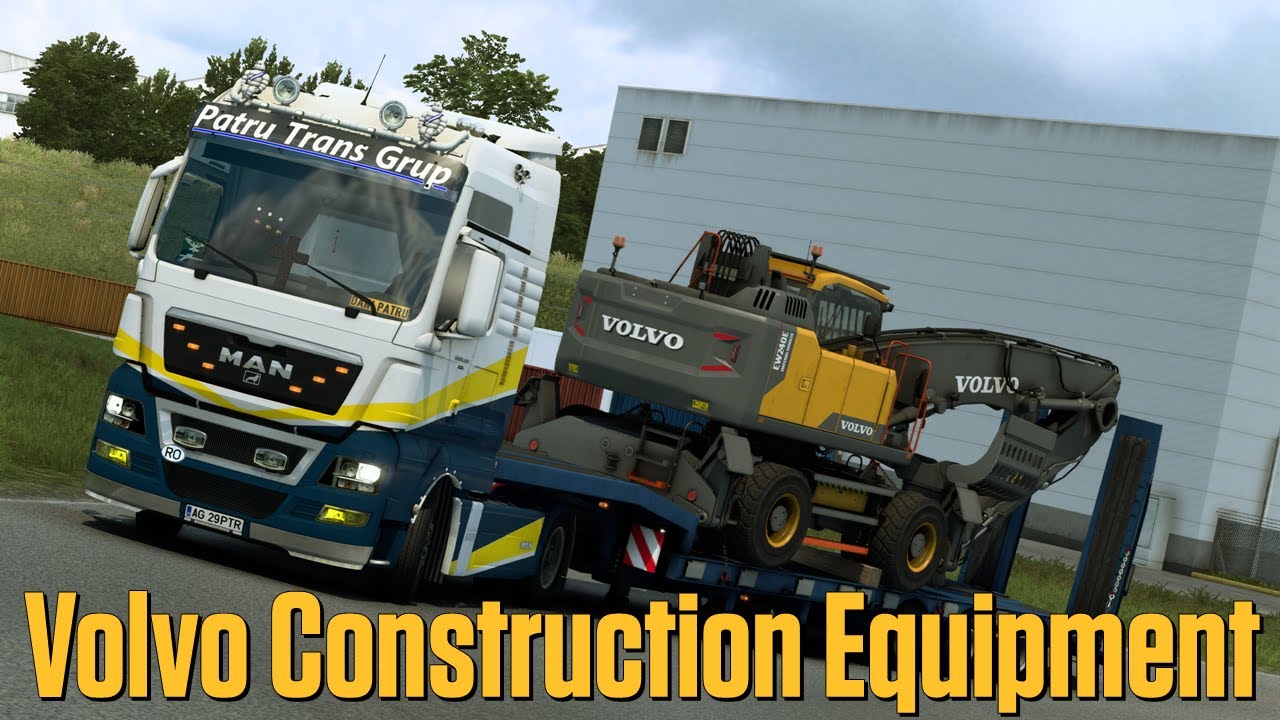 Volvo Construction Equipment | Excavator Volvo ✪ Euro Truck Simulator 2 | Iberia | Sevilla-Madrid