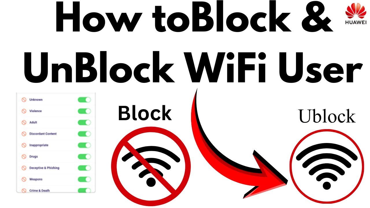 How to Block WiFi Users on Huawei Router || wifi block se unblock kaise kare