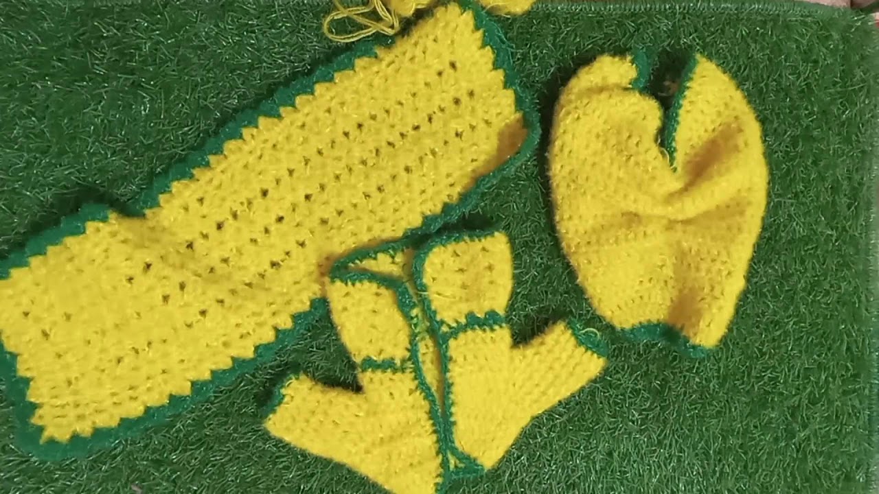 Yugal jodi woolen dress/woolen dress for radha krishna/how to crochet dress for yugal jodi