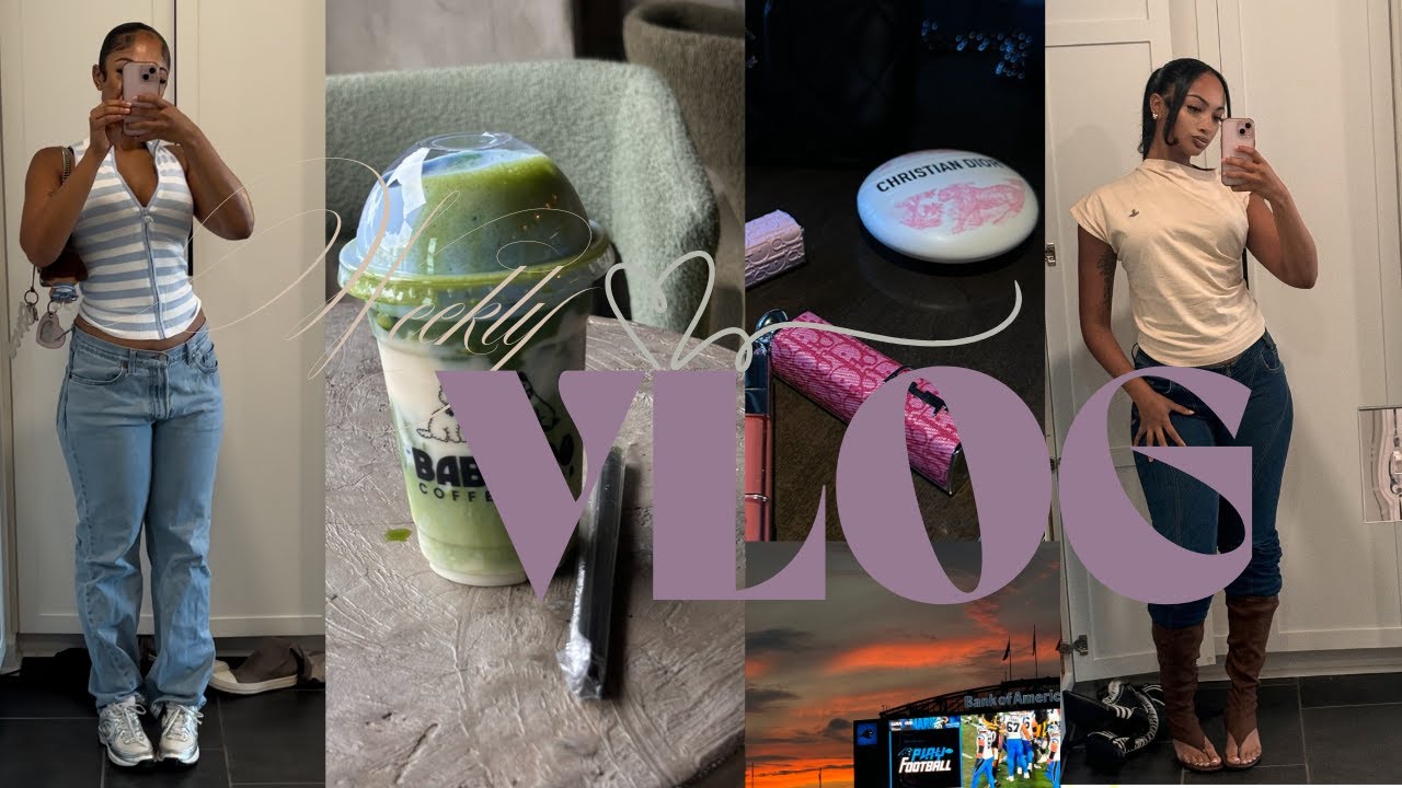 VLOG: LETS DILLY DALLY+ FRIEND DATES+ LETS GO TO A GAME+ MATCHAHOLIC + GRWM+ NEW PICK UPS+ME TIME