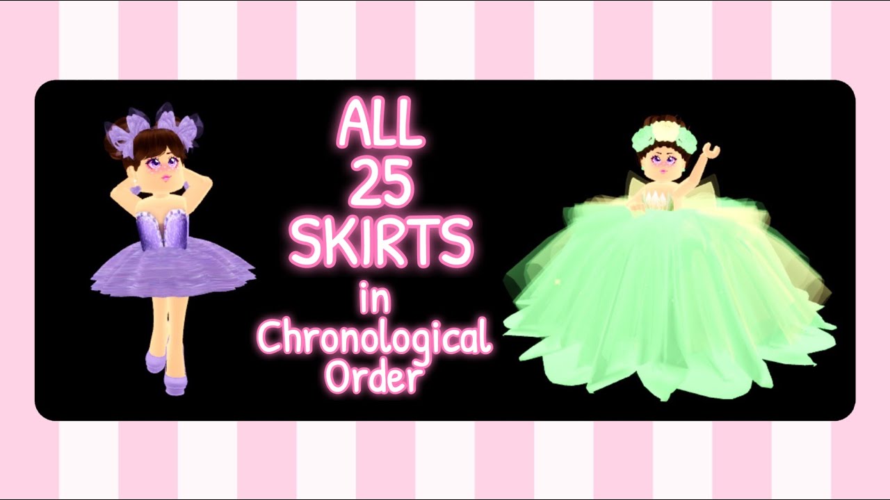 All 25 Skirts in Royale High in Chronological Order (2017-2020) [Outdated]