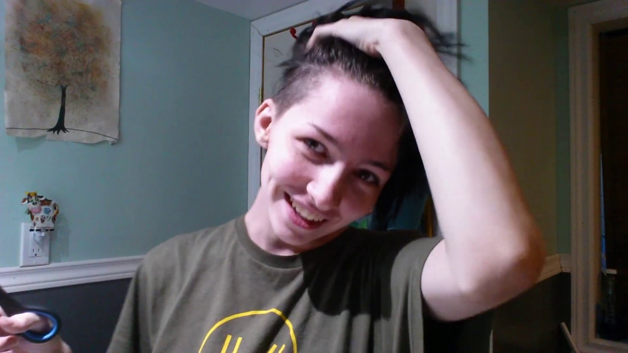 attempting to give myself a mohawk