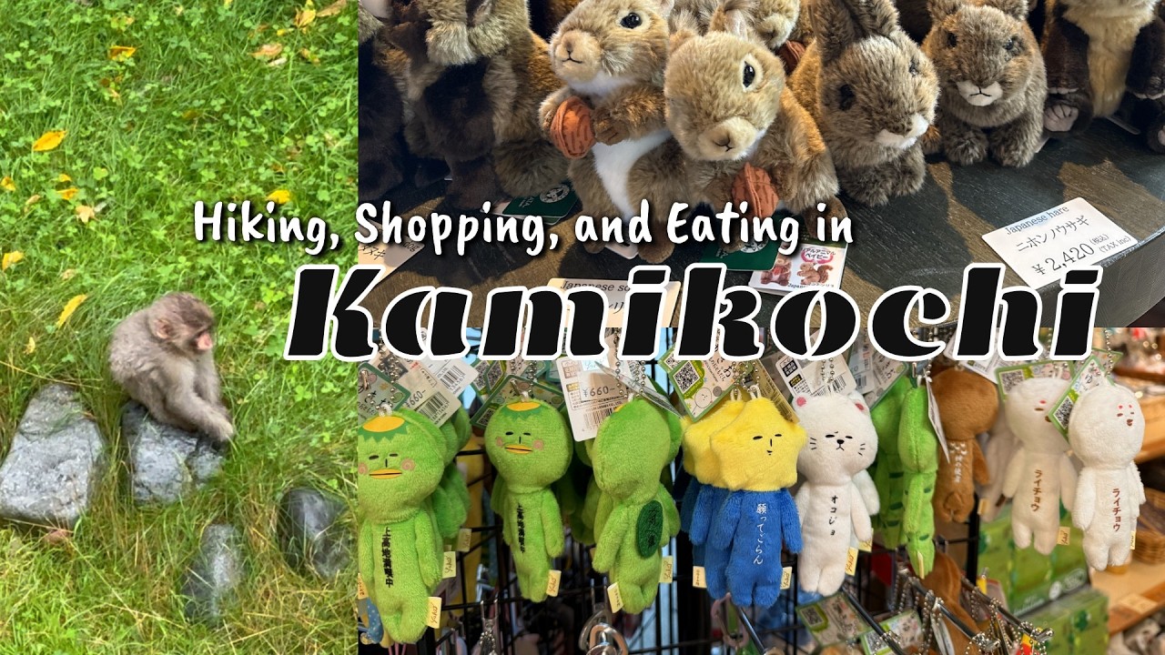 [Kamikochi journey] Part 3: Kappa bridge, monkey encounter, rainy hike, souvenir shops, Alpen Hotel