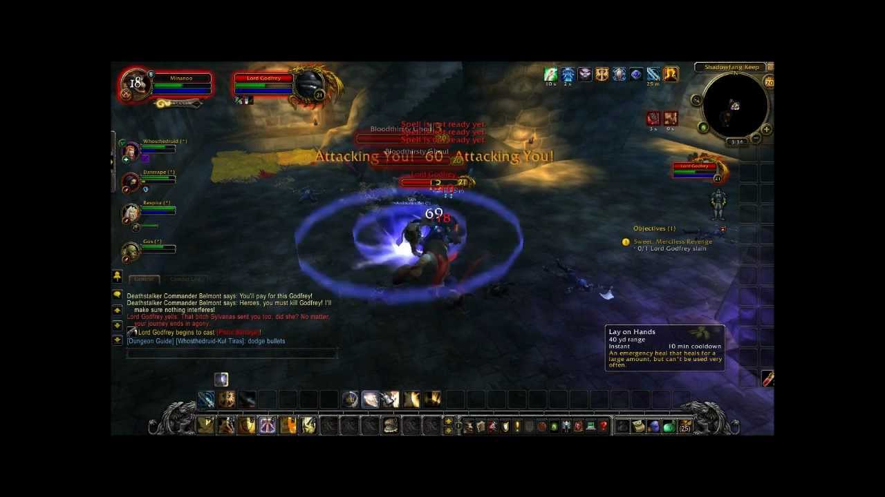 WOW cataclysm Gameplay-dungeon boss fight