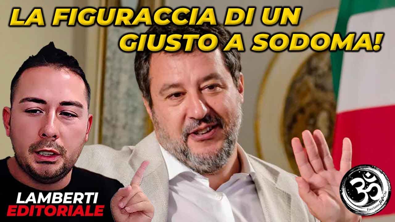LA FIGURACCIA DI UN GIUSTO SODOMA! editoriale GIANLUCA LAMBERTI (22 Settembre)