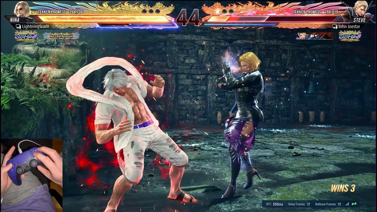 Tekken 8 - Nina Gold Matches (with DualShock 5 Inputs) - October 2024 | 24