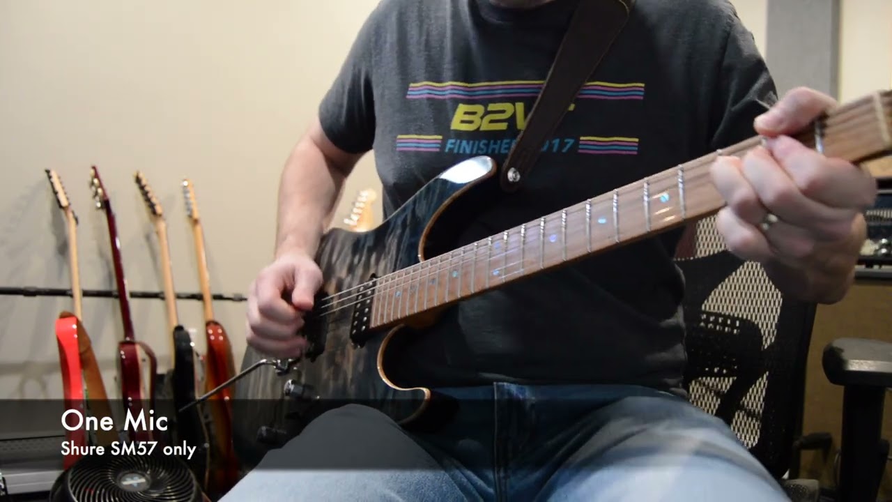 Lead Guitar Cab Mic Shootout - Shure SM57, Sennheiser MD421, sE Electronics VR1, Warm Audio WA87 R2